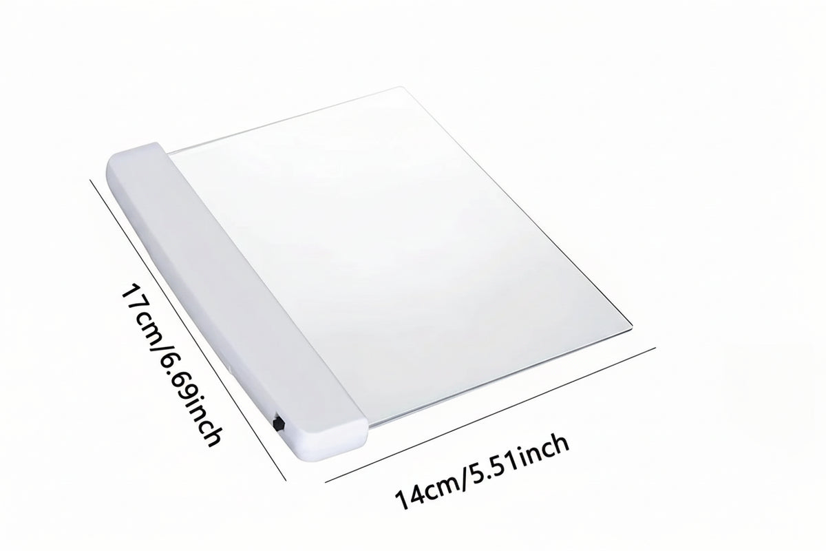 LumiPage LED acrylic book light - AAA batteries easy to use lightweight and slim design